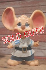 ct-190402-14 ROYALTY Industries / 1970's Roy Des of Fla Mouse Coin Bank "GTE"