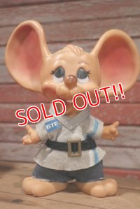 ct-190402-14 ROYALTY Industries / 1970's Roy Des of Fla Mouse Coin Bank "GTE"
