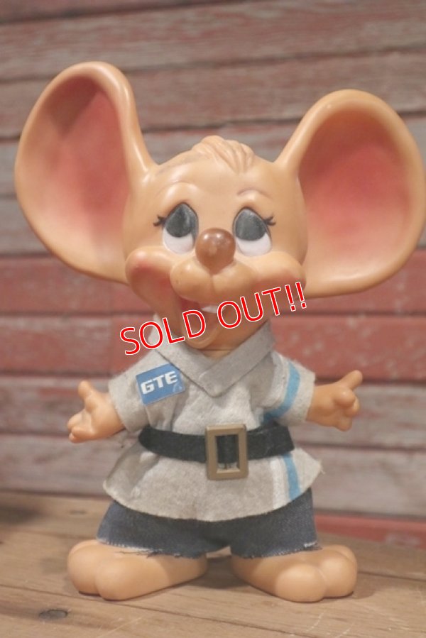 画像1: ct-190402-14 ROYALTY Industries / 1970's Roy Des of Fla Mouse Coin Bank "GTE"
