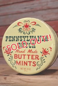 dp-190402-18 Pennsylvania Dutch / Hand Made Butter Mint Vintage Tin Can