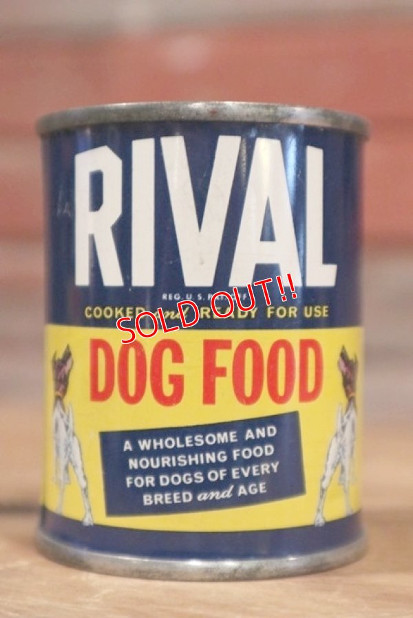 画像1: dp-190402-14 RIVAL Dog Food / 1950's Mini Coin Bank Can