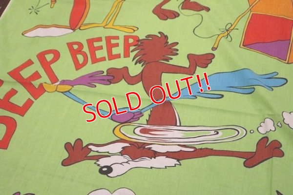 画像4: ct-190401-39 Road Runner & Wile E. Coyote / 1970's Flat Sheet (Twin)