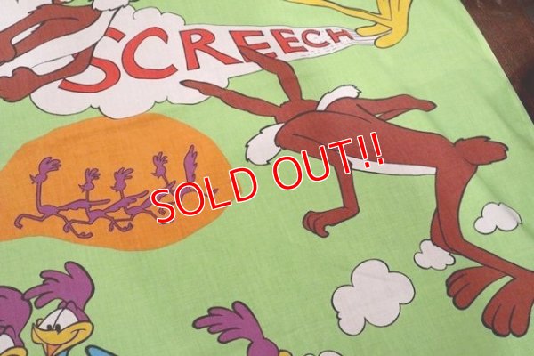 画像6: ct-190401-39 Road Runner & Wile E. Coyote / 1970's Flat Sheet (Twin)