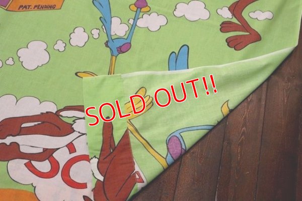 画像7: ct-190401-39 Road Runner & Wile E. Coyote / 1970's Flat Sheet (Twin)