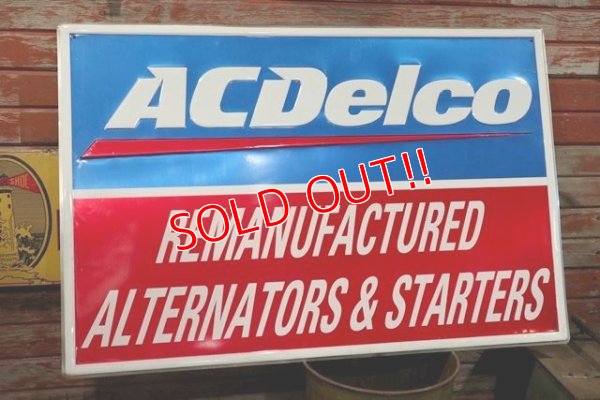 画像1: dp-190401-01 AC Delco / Vintage Metal Sign 