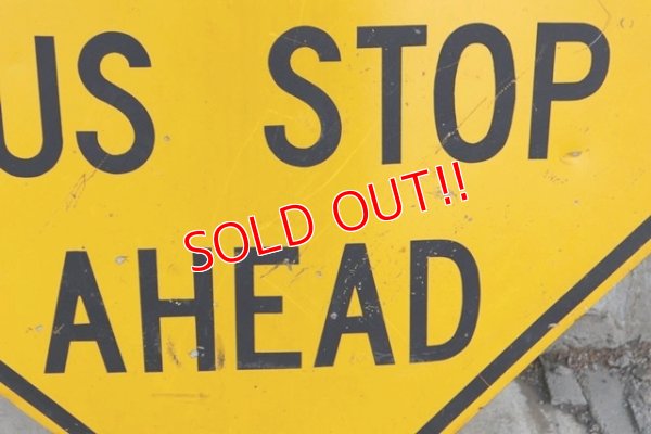 画像4: dp-190402-33 Road Sign "SCHOOL BUS STOP AHEAD"