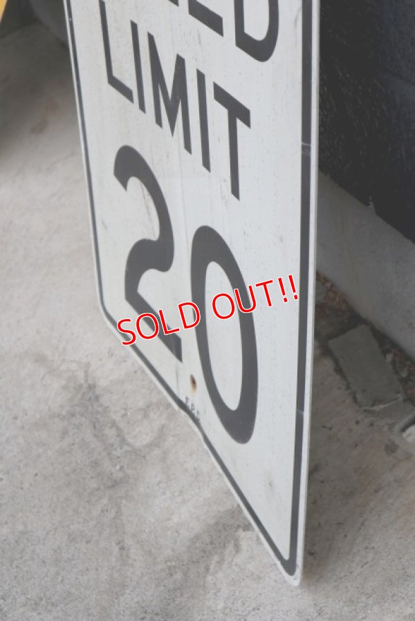 画像5: dp-190402-31 Road Sign "SPEED LIMIT 20"
