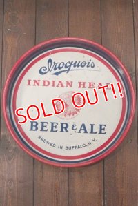 dp-190402-20 Iroquois INDIAN HEAD BEER & ALE / 1970's Tin Serving Tray