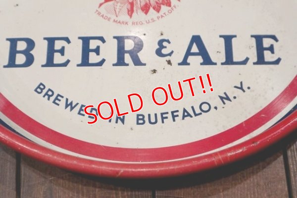 画像4: dp-190402-20 Iroquois INDIAN HEAD BEER & ALE / 1970's Tin Serving Tray