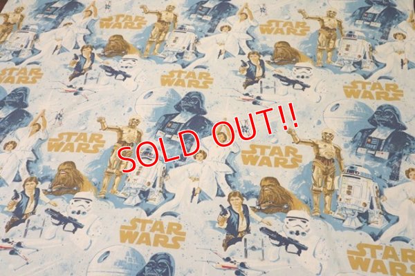 画像1: ct-190402-45 STAR WARS / 1970's Flat Sheet(Twin size)