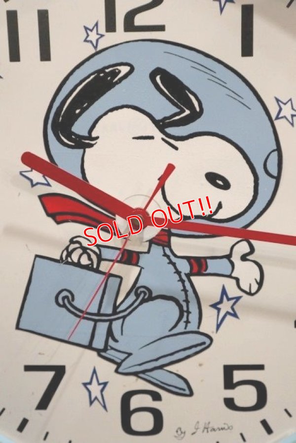 画像2: ct-190501-04 Astronaut Snoopy / Wall Clock