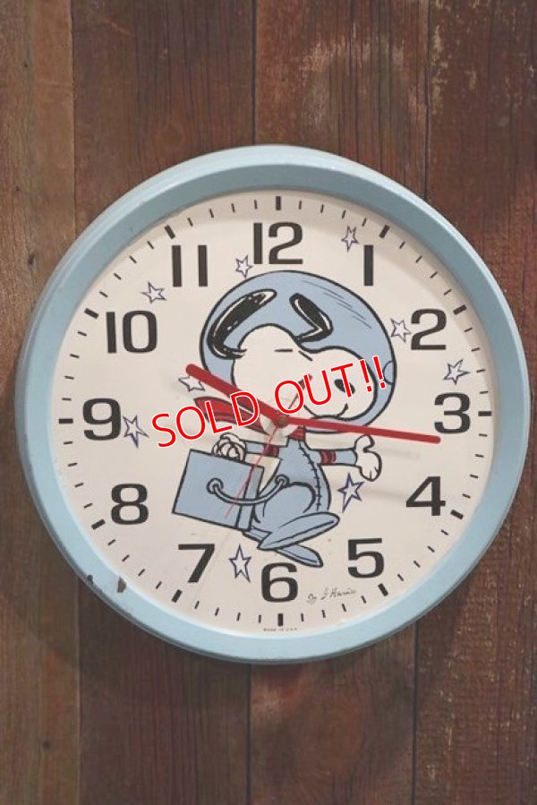 画像1: ct-190501-04 Astronaut Snoopy / Wall Clock