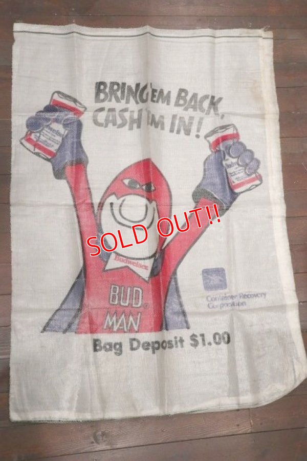 画像1: dp-190501-02 Budweiser / BUD MAN 1980's Trash Bags