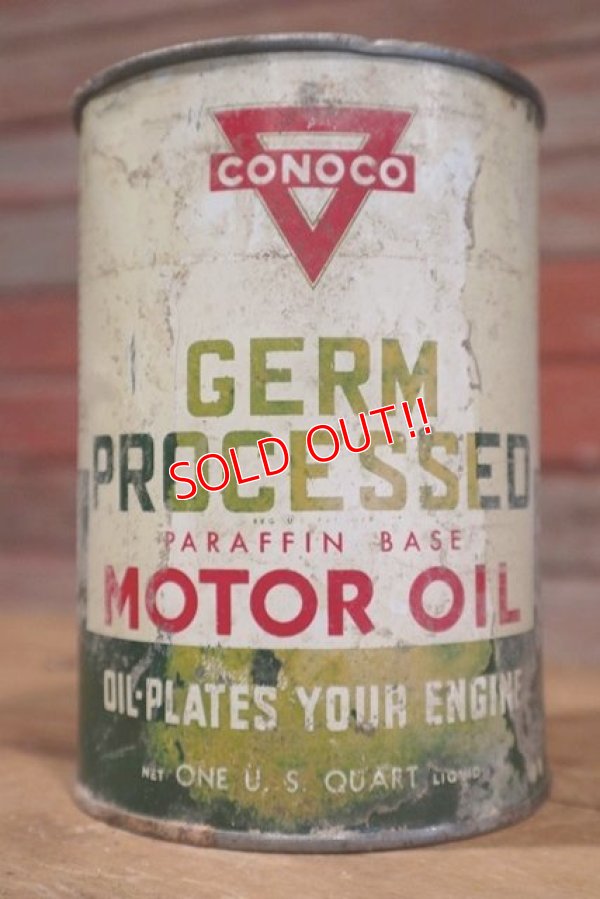 画像2: dp-190401-09 CONOCO / 1950's Motor Oil Can