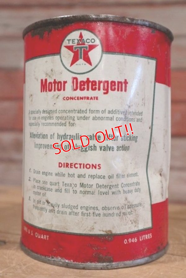 画像2: dp-190401-09 TEXACO / 1940's-1950's Motor Detergent Can