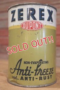 dp-190401-09 DU PONT / 1950's Anti-Freeze and Anti Rust ZEREX Can
