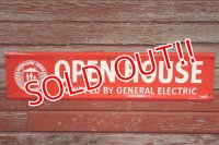 dp-190508-03 General Electric / "OPEN HOUSE" 1950's Metal Sign
