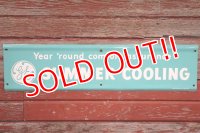 dp-190508-02 General Electric / "SUMMER COOLING" 1950's Metal Sign