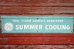 画像1: dp-190508-02 General Electric / "SUMMER COOLING" 1950's Metal Sign (1)