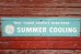 画像1: dp-190508-02 General Electric / "SUMMER COOLING" 1950's Metal Sign (1)