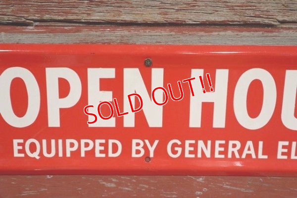 画像3: dp-190508-03 General Electric / "OPEN HOUSE" 1950's Metal Sign
