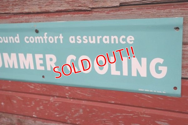 画像3: dp-190508-02 General Electric / "SUMMER COOLING" 1950's Metal Sign