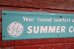 画像2: dp-190508-02 General Electric / "SUMMER COOLING" 1950's Metal Sign (2)