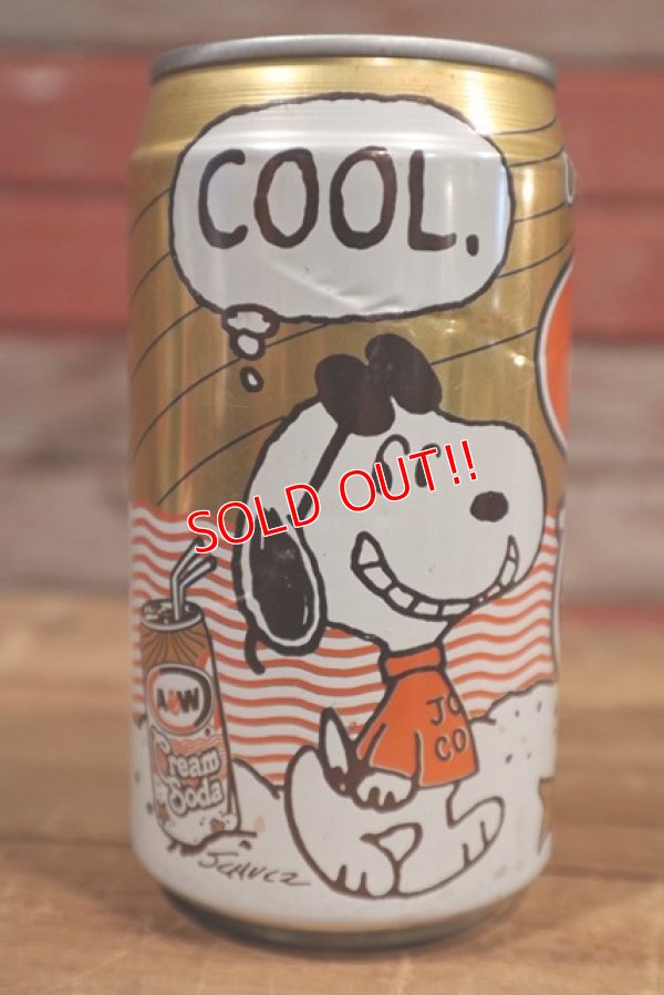 画像1: ct-190501-52 Snoopy / A&W 1990's Cream Soda Can