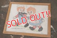 nt-190516-01 Raggedy Ann & Andy / 1970's Wall Deco