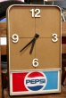 画像1: dp-190508-06 PEPSI / 1980's Wall Clock (1)