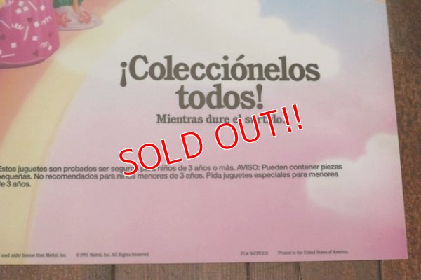 画像8: ct-190501-49 McDonald's / 1991 Translite "HotWheels & Barbie"