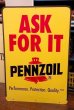 画像1: dp-190508-04 PENNZOIL / "ASK FOR IT" W-side Sign (1)