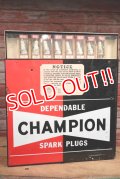 dp-190508-05 CHAMPION / 1960's Spark Plugs Cabinet