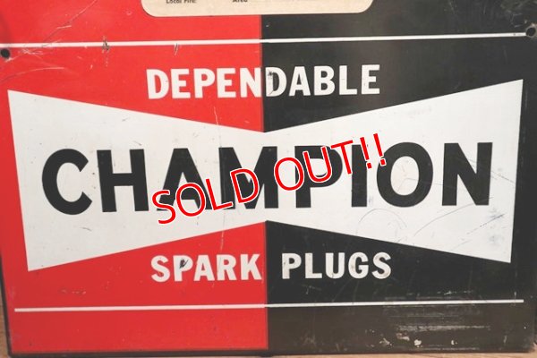 画像2: dp-190508-05 CHAMPION / 1960's Spark Plugs Cabinet