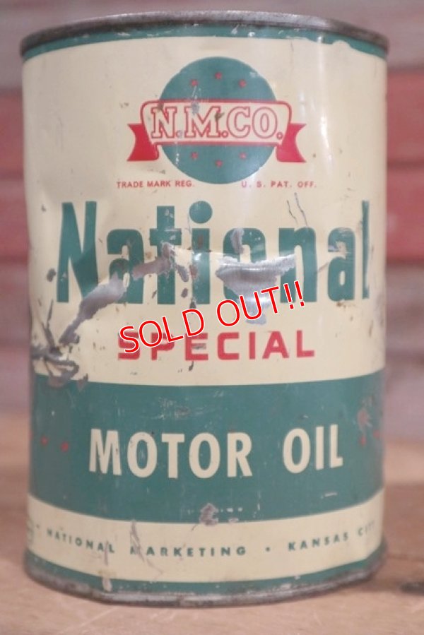 画像2: dp-190522-24 N.M.Co National Special / 1950's 1QT Motor Oil Can