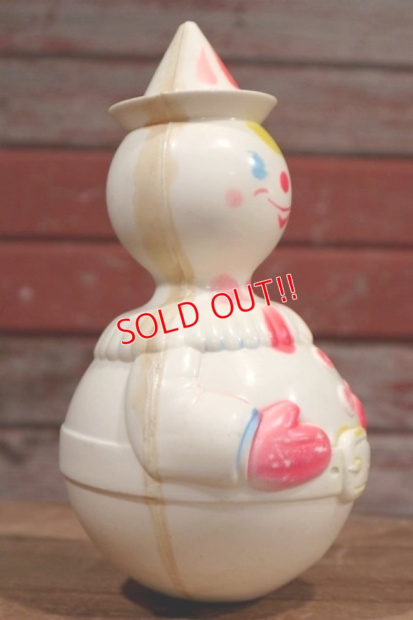 画像4: ct-190605-69 1950's Clown Roly Poly Toy