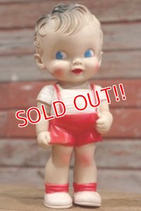 ct-190605-64 Sun Rubber / Ruth E Newton 1950's Boy Squeaky Doll