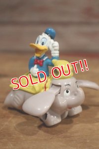 nt-190610-01 Donald Duck & Dumbo / 1990's Wind Up Toy