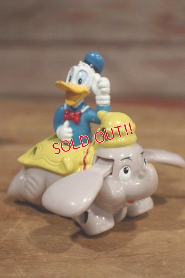 画像1: nt-190610-01 Donald Duck & Dumbo / 1990's Wind Up Toy
