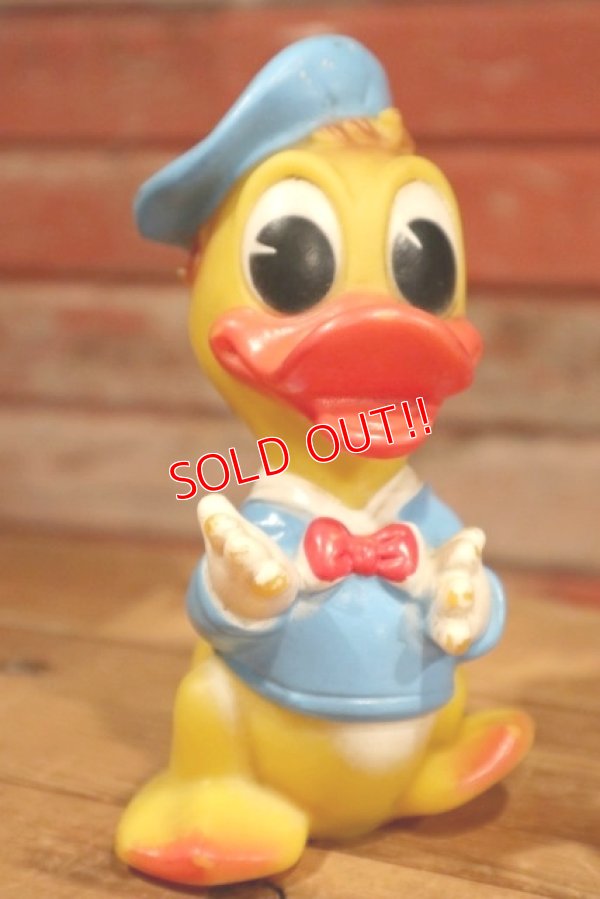 画像1: ct-190605-37 Donald Duck / Ledraplastic 1960's Squeaky Doll (S)