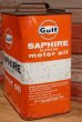画像4: dp-190601-15 Gulf / 1960's Saphire Supreme Two U.S Gallons Motor Oil Can