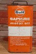 画像5: dp-190601-15 Gulf / 1960's Saphire Supreme Two U.S Gallons Motor Oil Can
