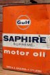 画像3: dp-190601-15 Gulf / 1960's Saphire Supreme Two U.S Gallons Motor Oil Can