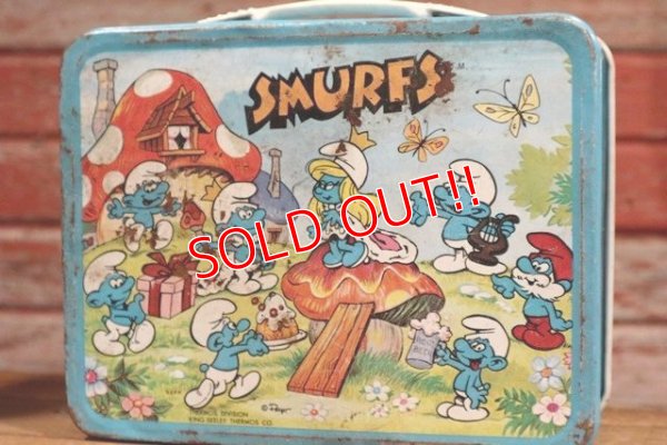画像5: ct-190605-79 Smurfs / 1980's Metal Lunch Box