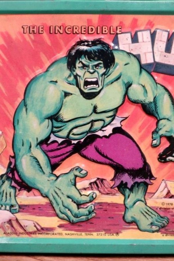 画像2: ct-190605-78 The Incredible Hulk / Aladdin 1978 Metal Lunch Box