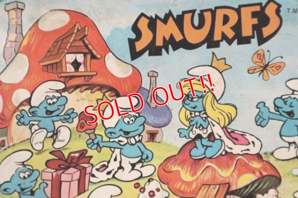 画像2: ct-190605-79 Smurfs / 1980's Metal Lunch Box