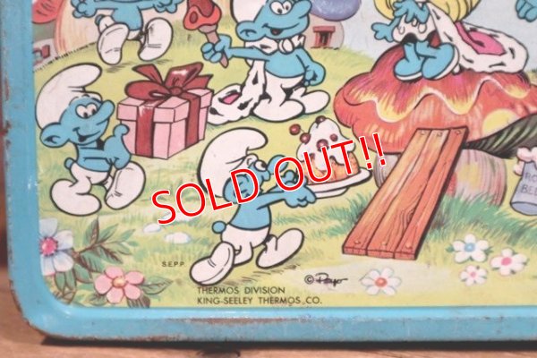 画像3: ct-190605-79 Smurfs / 1980's Metal Lunch Box
