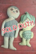 ct-190605-28 Green Giant & Little Sprout / 1970's Pillow Doll Set