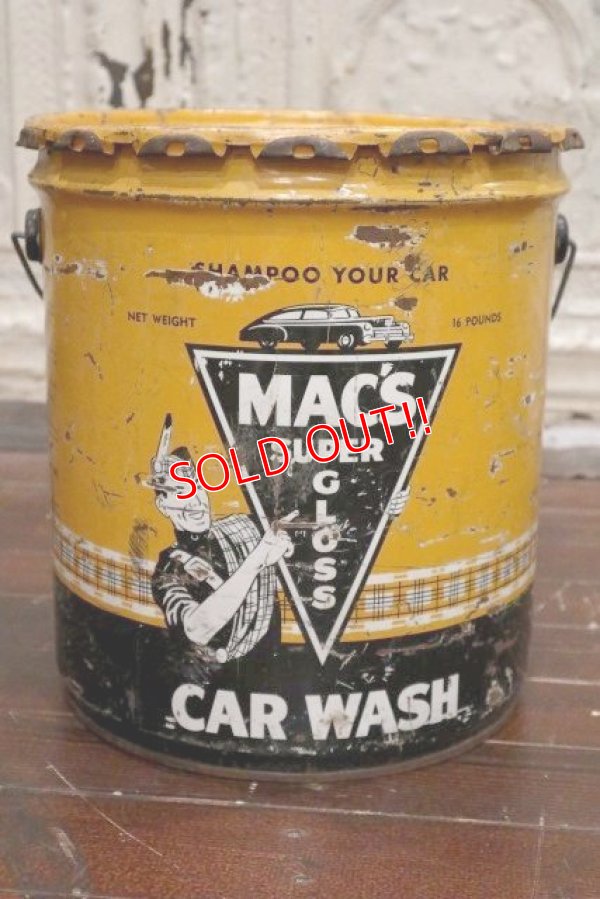 画像1: dp-190601-09 MAC'S SUPER GLOSS / 1959 5 U.S.Gallons Car Wash Can