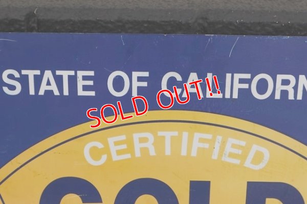 画像5: dp-190601-16 California GOLD SHIELD / Smog Check Station 1980's〜Metal Sign